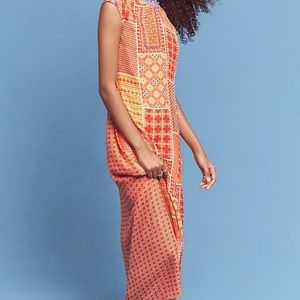 Anthropologie - Patch beaded sun dress
